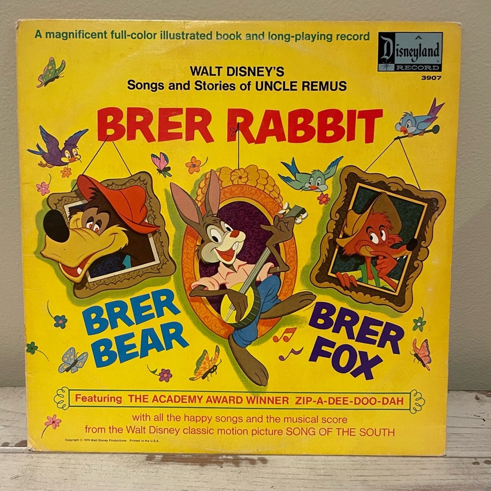 Walt Disney Songs and Stories of Uncle Remus Album Cover / No Album, Cover Only